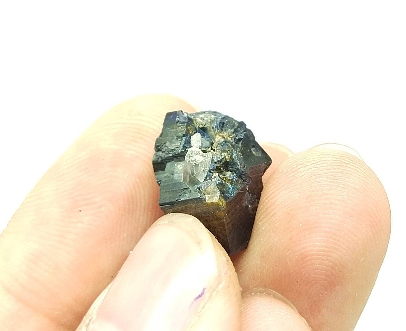 ARSAA GEMS AND MINERALSRare single big blue on top edge anatas crystal partially terminated with quartz from Balochistan Pakistan , weight 2.8 gram - Premium  from ARSAA GEMS AND MINERALS - Just $70.00! Shop now at ARSAA GEMS AND MINERALS