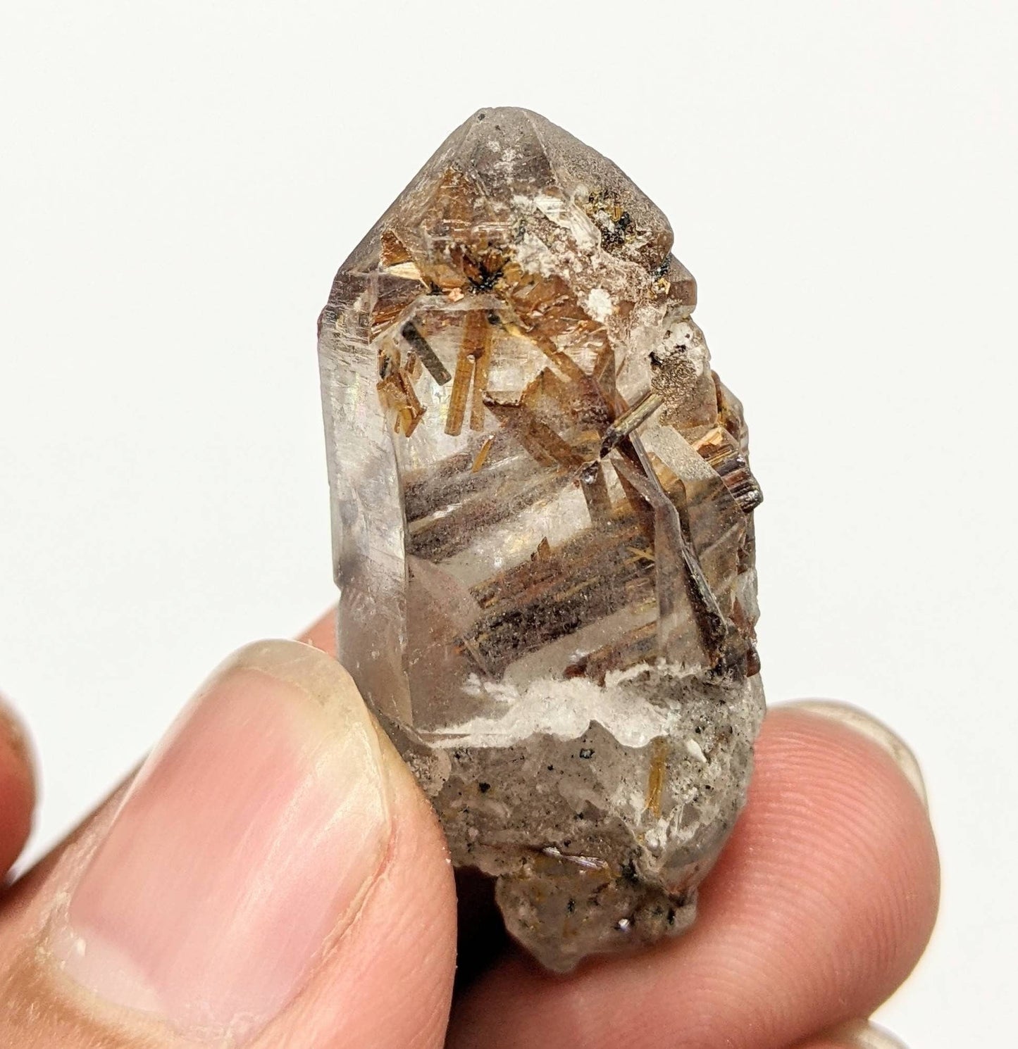 ARSAA GEMS AND MINERALSTwins Sagenite var Rutile included quartz crystal from KP Pakistan, 11.5 grams - Premium  from ARSAA GEMS AND MINERALS - Just $30.00! Shop now at ARSAA GEMS AND MINERALS