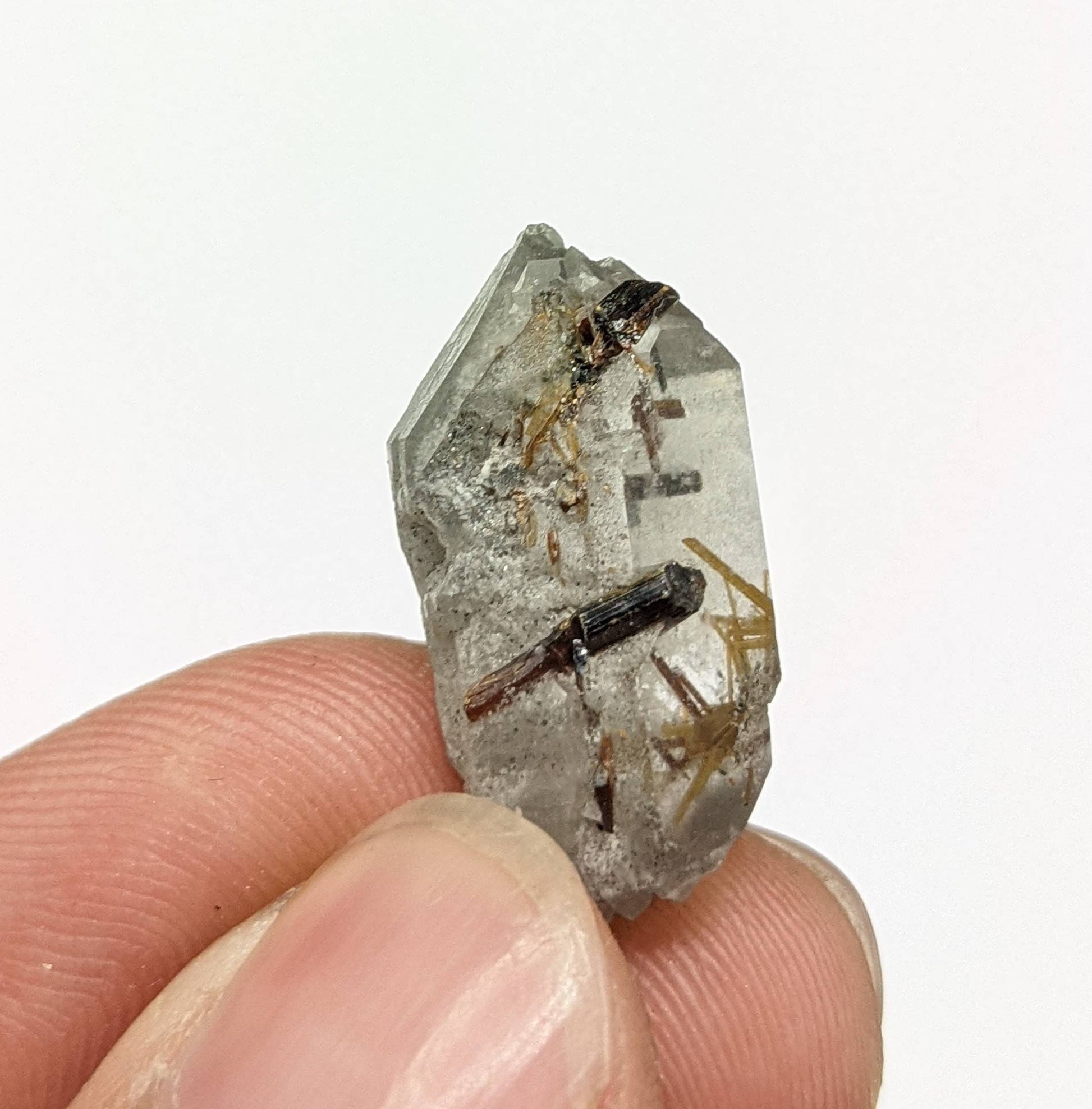ARSAA GEMS AND MINERALSSagenite var Rutile included quartz crystal from KP Pakistan, 3.4 grams - Premium  from ARSAA GEMS AND MINERALS - Just $20.00! Shop now at ARSAA GEMS AND MINERALS