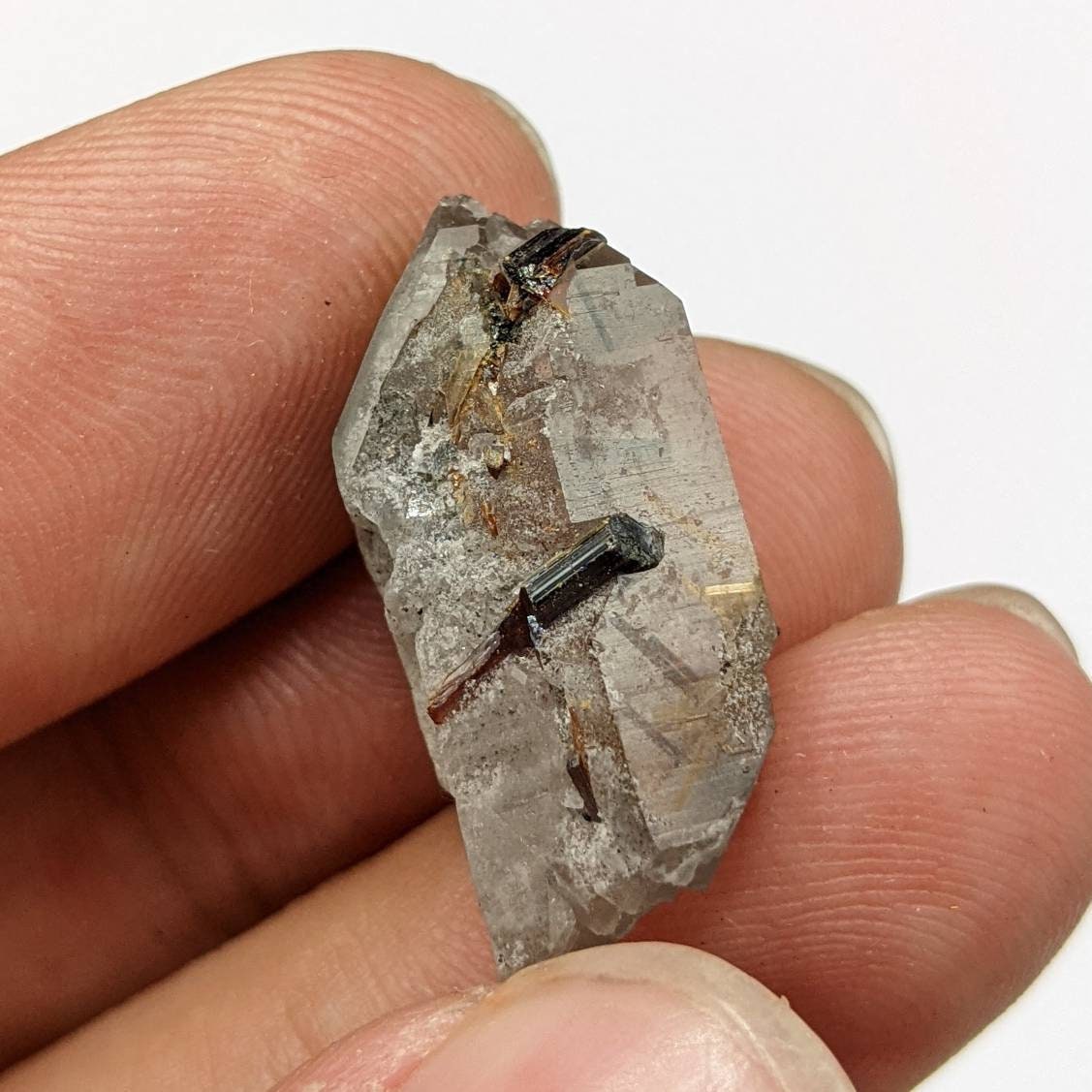 ARSAA GEMS AND MINERALSSagenite var Rutile included quartz crystal from KP Pakistan, 3.4 grams - Premium  from ARSAA GEMS AND MINERALS - Just $20.00! Shop now at ARSAA GEMS AND MINERALS