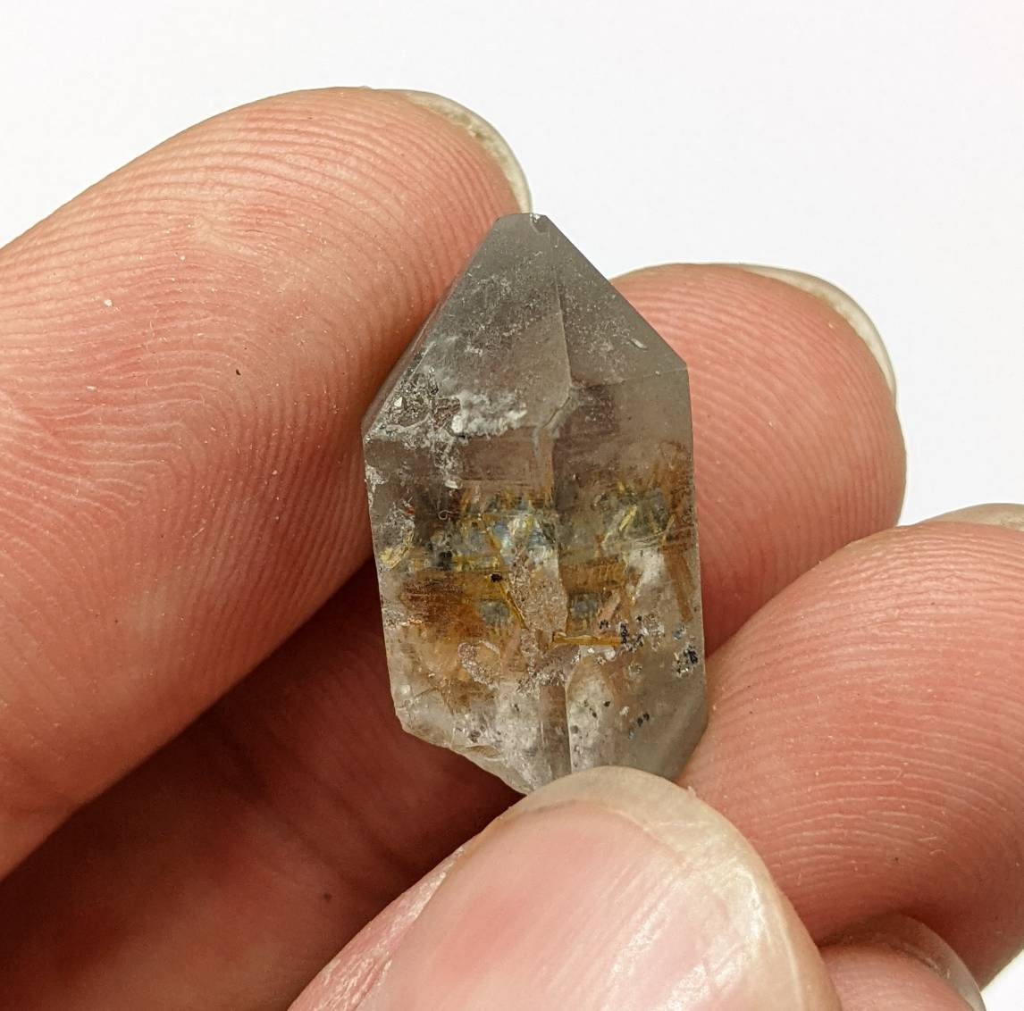ARSAA GEMS AND MINERALSSagenite var Rutile included quartz crystal from KP Pakistan, 3 grams - Premium  from ARSAA GEMS AND MINERALS - Just $20.00! Shop now at ARSAA GEMS AND MINERALS