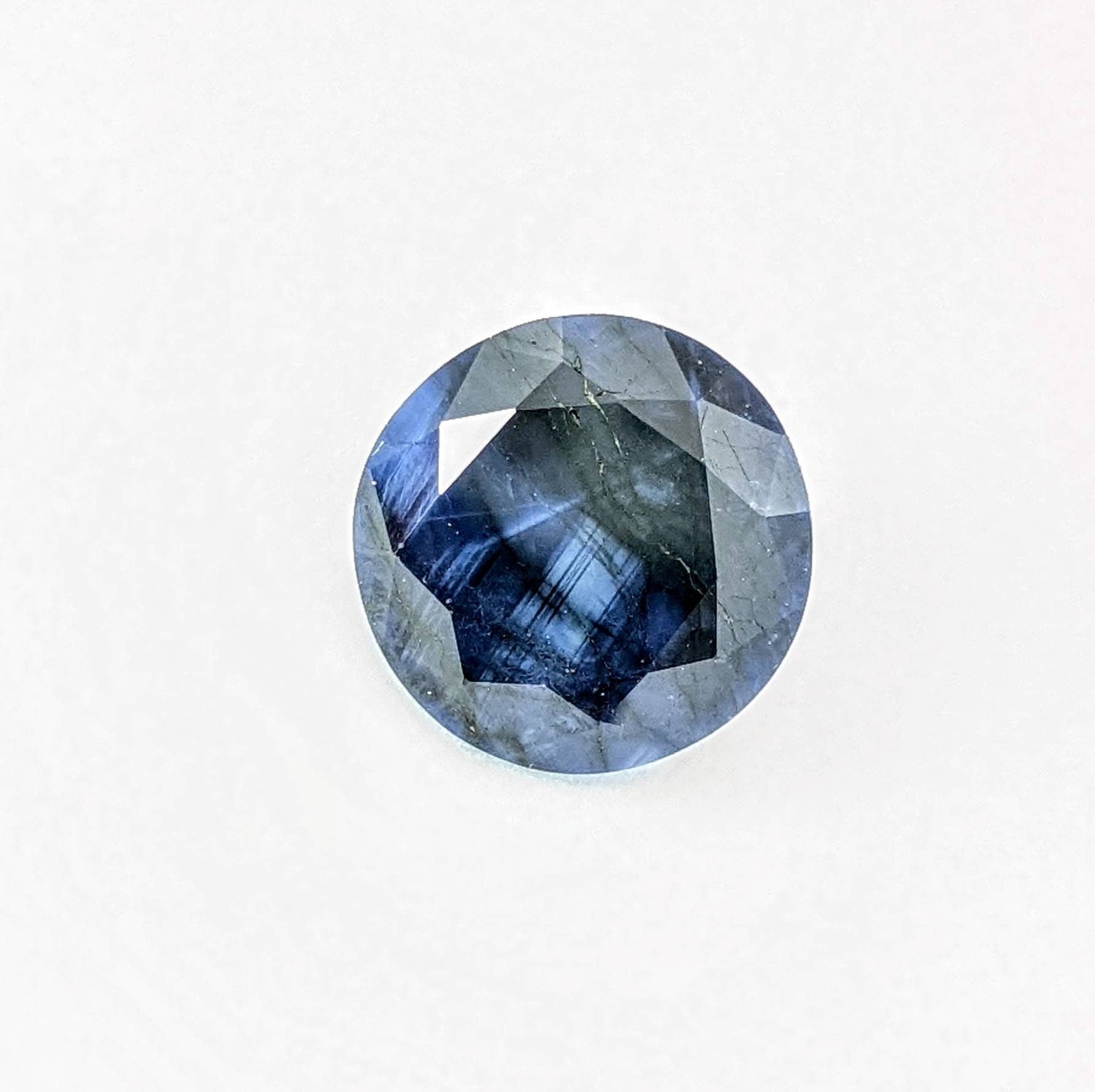 ARSAA GEMS AND MINERALSDark blue Sapphire faceted round cut shape from Badakhshan Afghanistan, 4.5 carats - Premium  from ARSAA GEMS AND MINERALS - Just $35.00! Shop now at ARSAA GEMS AND MINERALS
