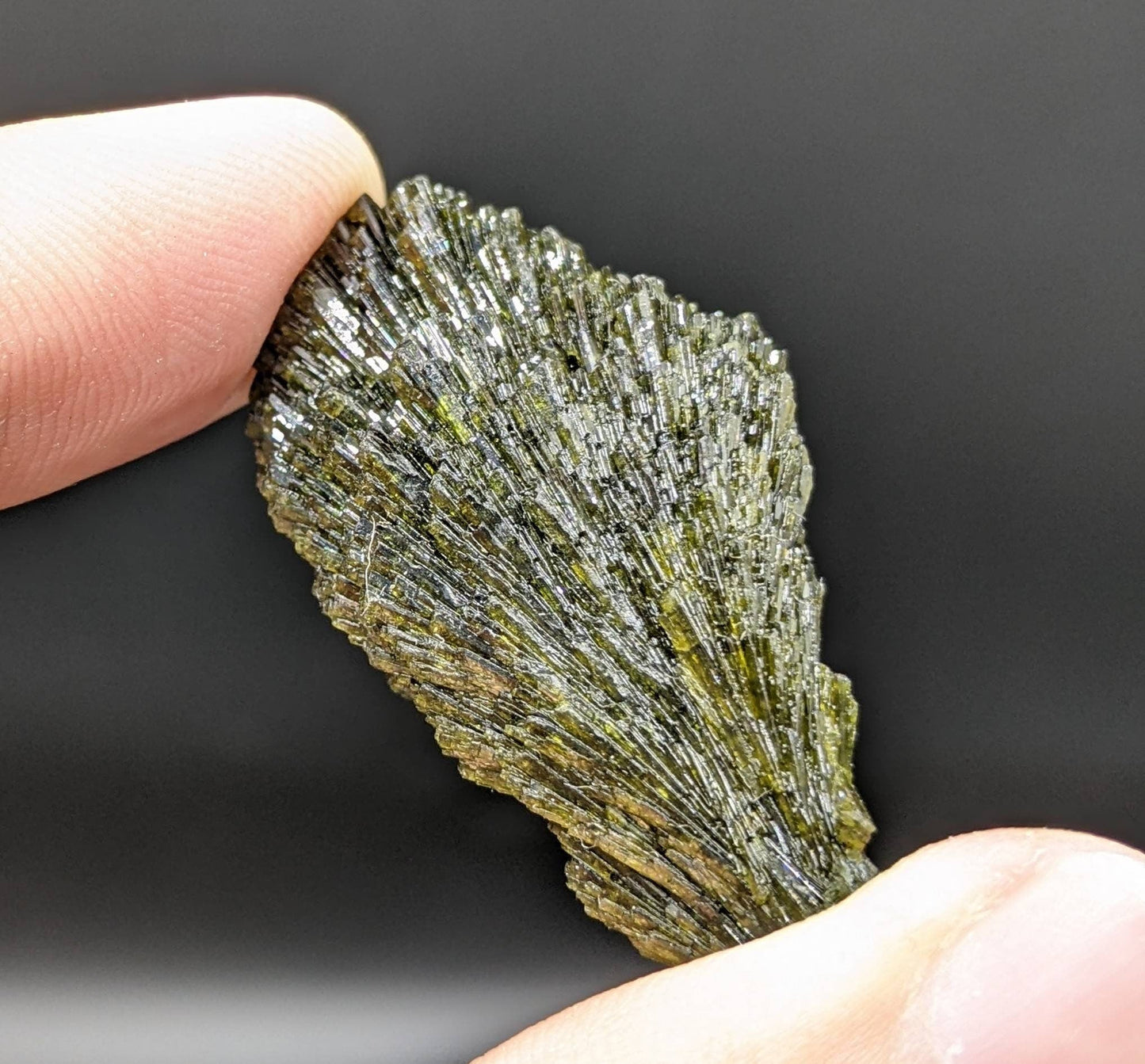 ARSAA GEMS AND MINERALSGrreen spray epidote crystal from Balochistan Pakistan, weight 12.7 grams - Premium  from ARSAA GEMS AND MINERALS - Just $27.00! Shop now at ARSAA GEMS AND MINERALS