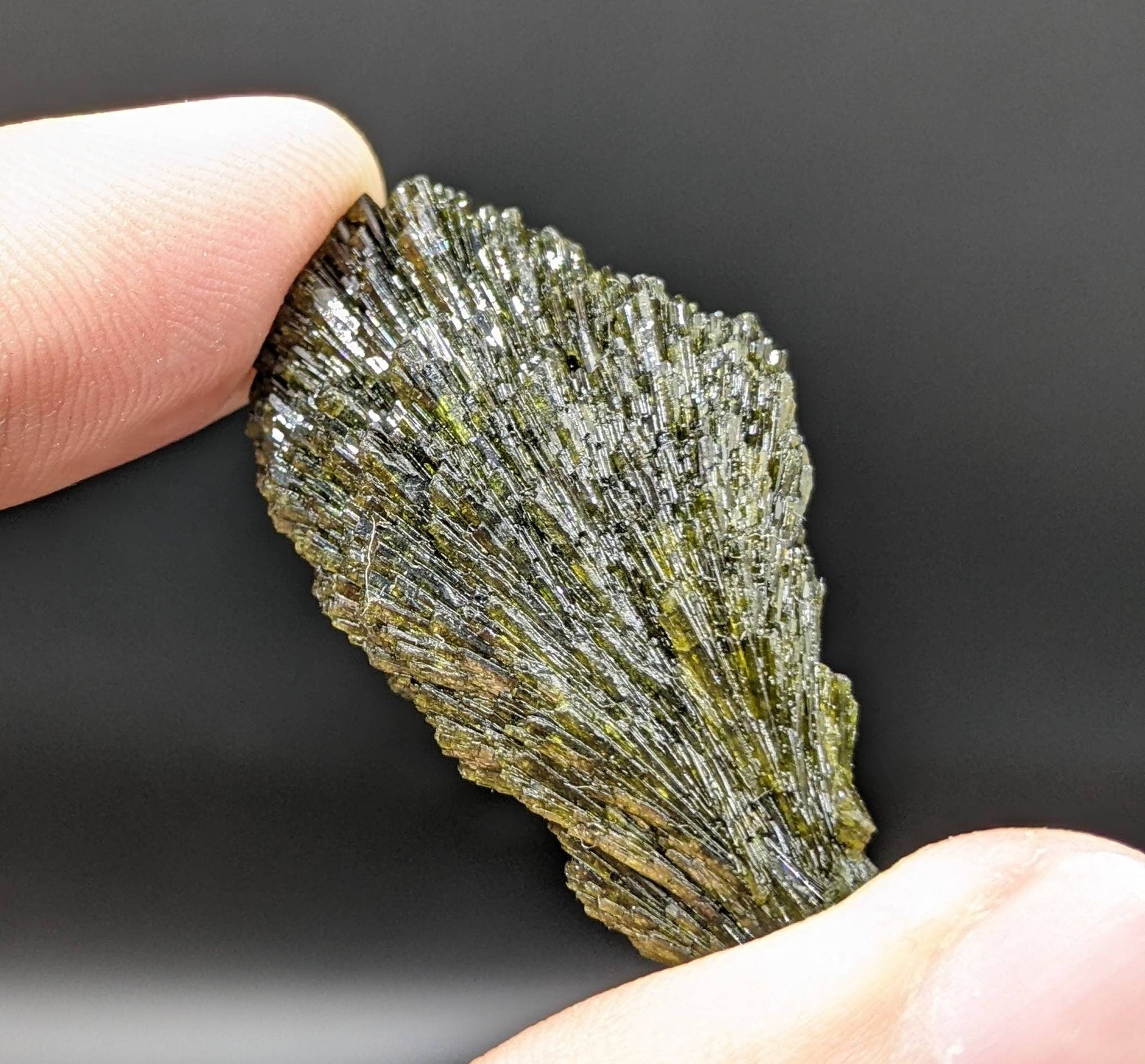 ARSAA GEMS AND MINERALSGrreen spray epidote crystal from Balochistan Pakistan, weight 12.7 grams - Premium  from ARSAA GEMS AND MINERALS - Just $27.00! Shop now at ARSAA GEMS AND MINERALS