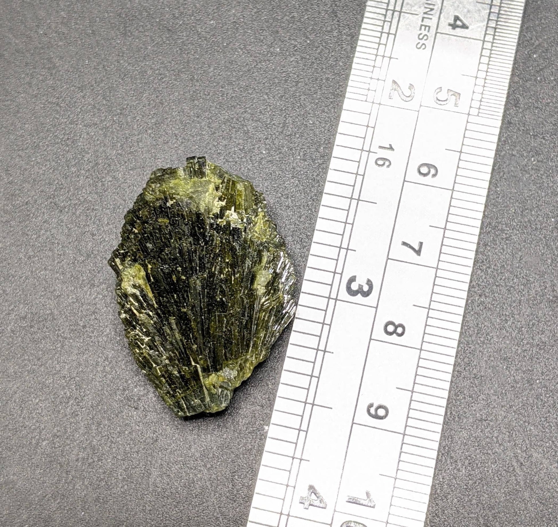 ARSAA GEMS AND MINERALSGrreen spray epidote crystal from Balochistan Pakistan, weight 8.3 grams - Premium  from ARSAA GEMS AND MINERALS - Just $25.00! Shop now at ARSAA GEMS AND MINERALS