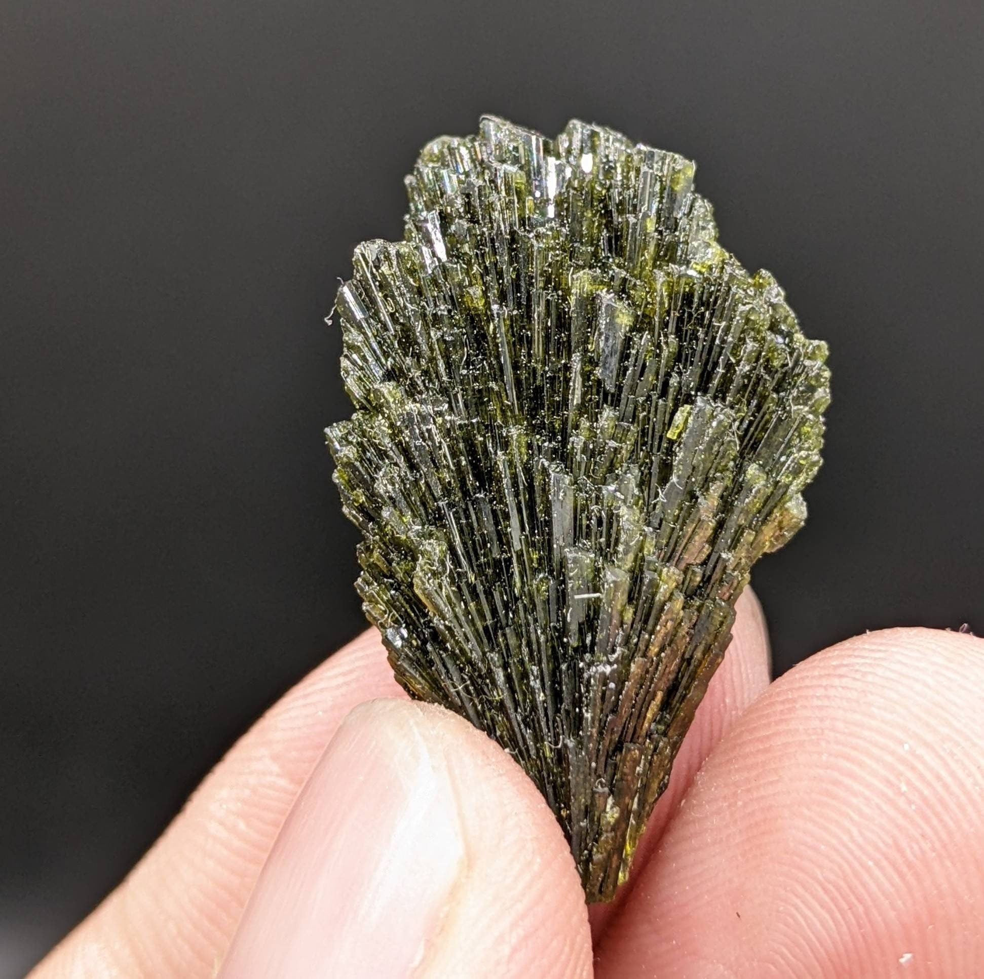 ARSAA GEMS AND MINERALSGreen spray epidote crystal from Balochistan Pakistan, weight 5.7 grams - Premium  from ARSAA GEMS AND MINERALS - Just $20.00! Shop now at ARSAA GEMS AND MINERALS