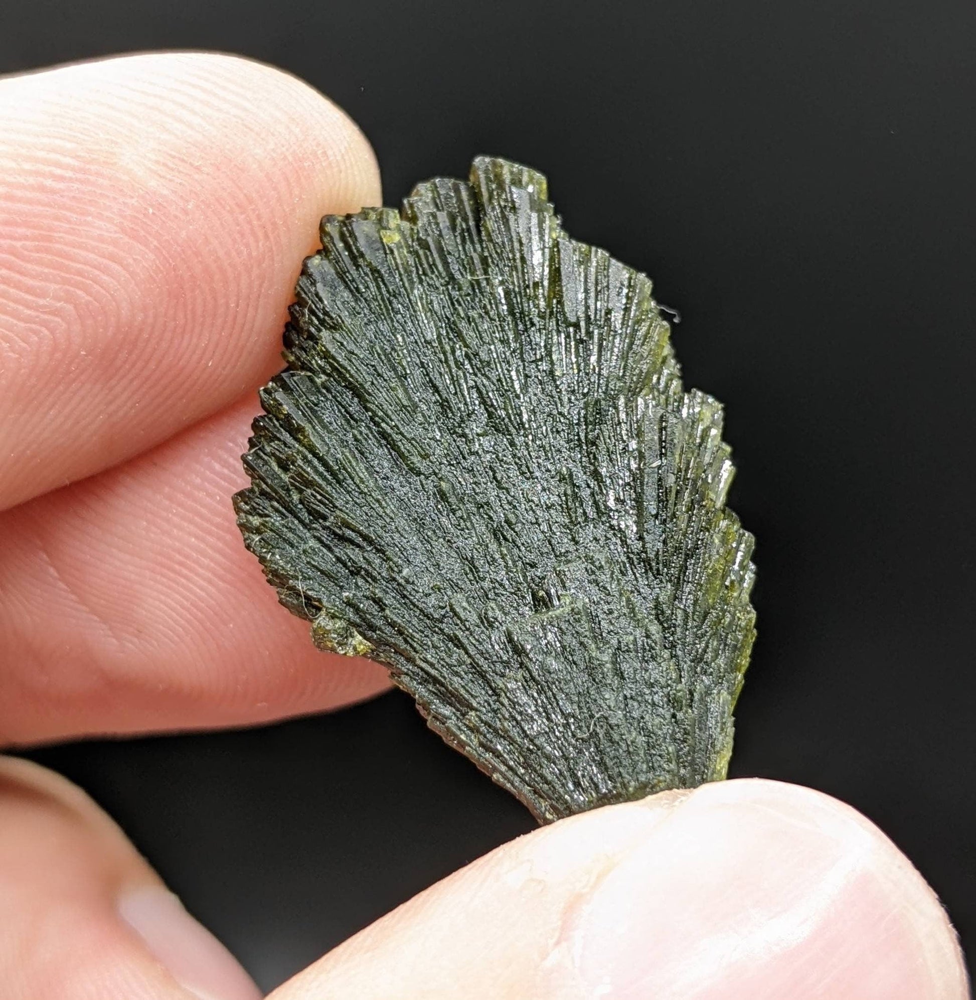 ARSAA GEMS AND MINERALSGreen spray epidote crystal from Balochistan Pakistan, weight 5.7 grams - Premium  from ARSAA GEMS AND MINERALS - Just $20.00! Shop now at ARSAA GEMS AND MINERALS