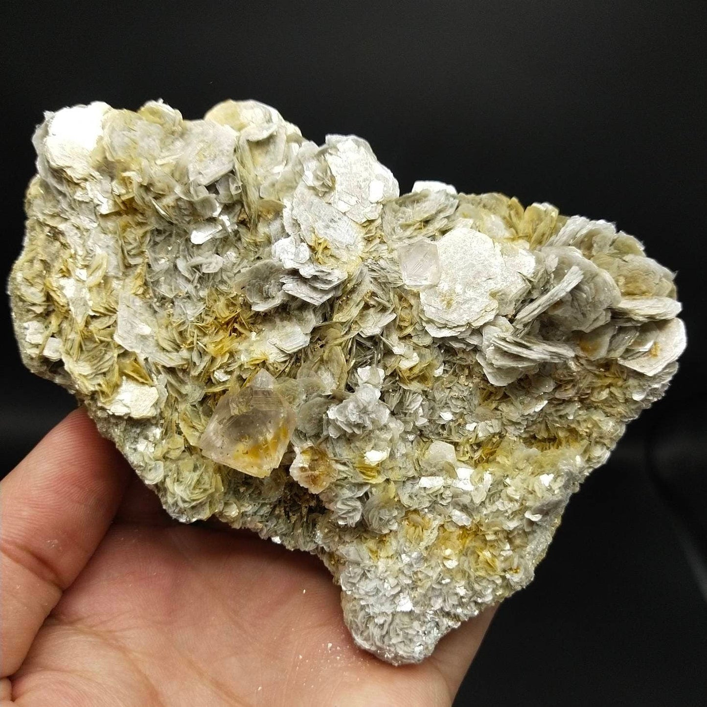 ARSAA GEMS AND MINERALSPink Phantom fluorite crystals on matrix perfectly terminated on muscovite with albite from Skardu Gilgitbaltistan Pakistan,320 grams - Premium  from ARSAA GEMS AND MINERALS - Just $350.00! Shop now at ARSAA GEMS AND MINERALS