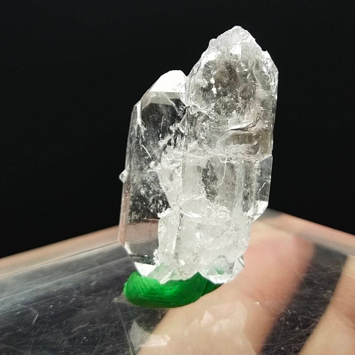 ARSAA GEMS AND MINERALSNatural fine quality beautiful 12.2 grams terminated clear small twins brookite included quartz crystal - Premium  from ARSAA GEMS AND MINERALS - Just $30.00! Shop now at ARSAA GEMS AND MINERALS