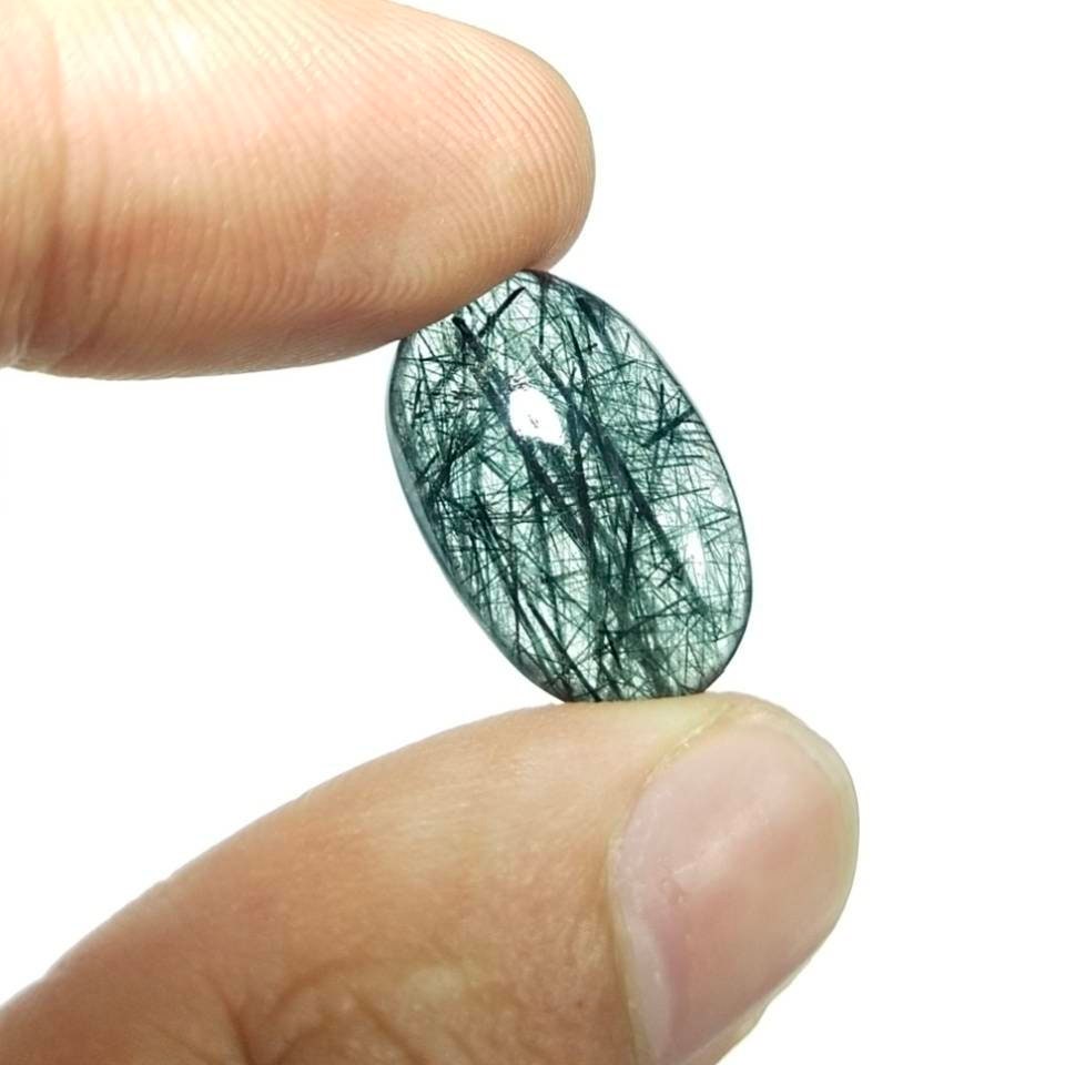 ARSAA GEMS AND MINERALSRare Riebeckite mangano included quartz cabochon from Pakistan, 12.5 carats - Premium  from ARSAA GEMS AND MINERALS - Just $35.00! Shop now at ARSAA GEMS AND MINERALS