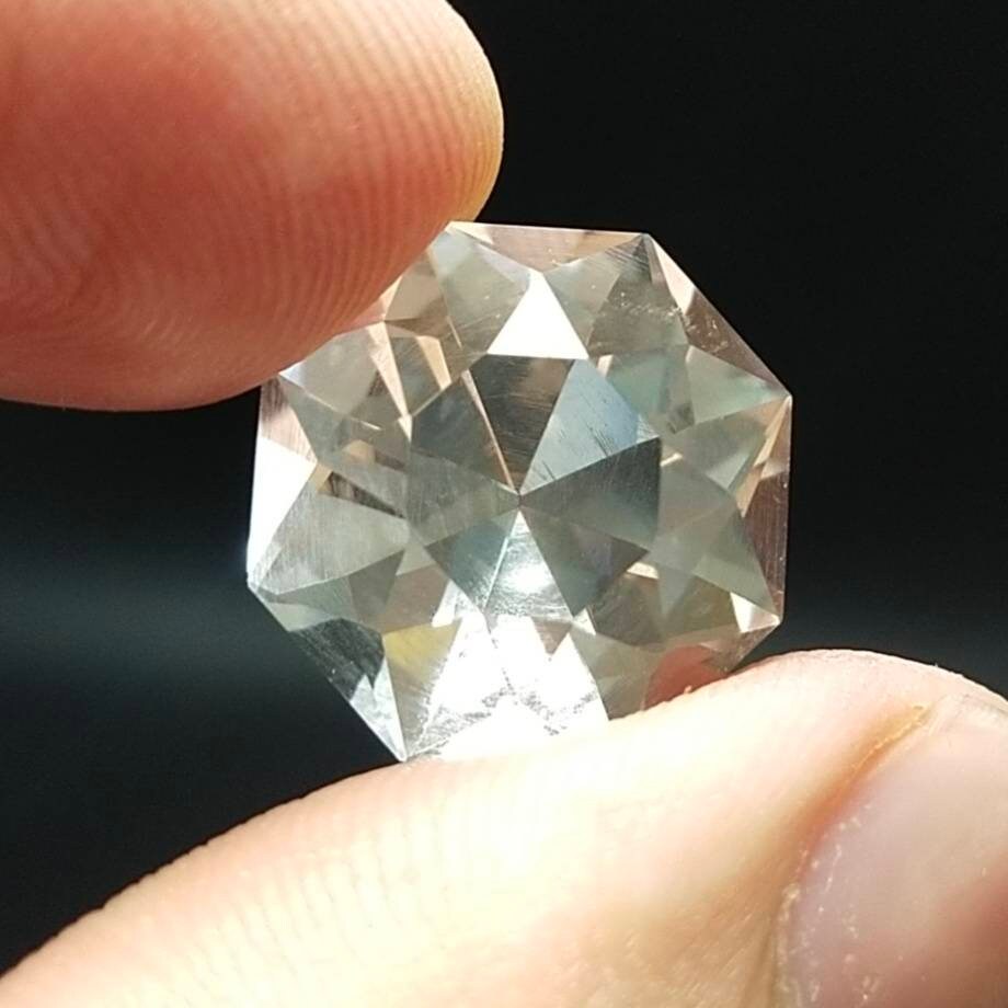 ARSAA GEMS AND MINERALSNatural fine quality beautiful 11 carats cushion cut shape good clarity Faceted Quartz gem - Premium  from ARSAA GEMS AND MINERALS - Just $11.00! Shop now at ARSAA GEMS AND MINERALS