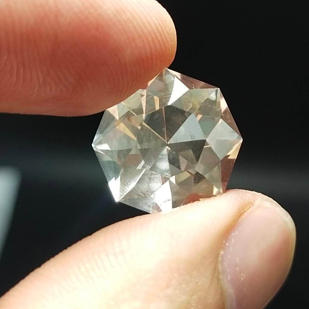 ARSAA GEMS AND MINERALSNatural fine quality beautiful 11 carats cushion cut shape good clarity Faceted Quartz gem - Premium  from ARSAA GEMS AND MINERALS - Just $11.00! Shop now at ARSAA GEMS AND MINERALS