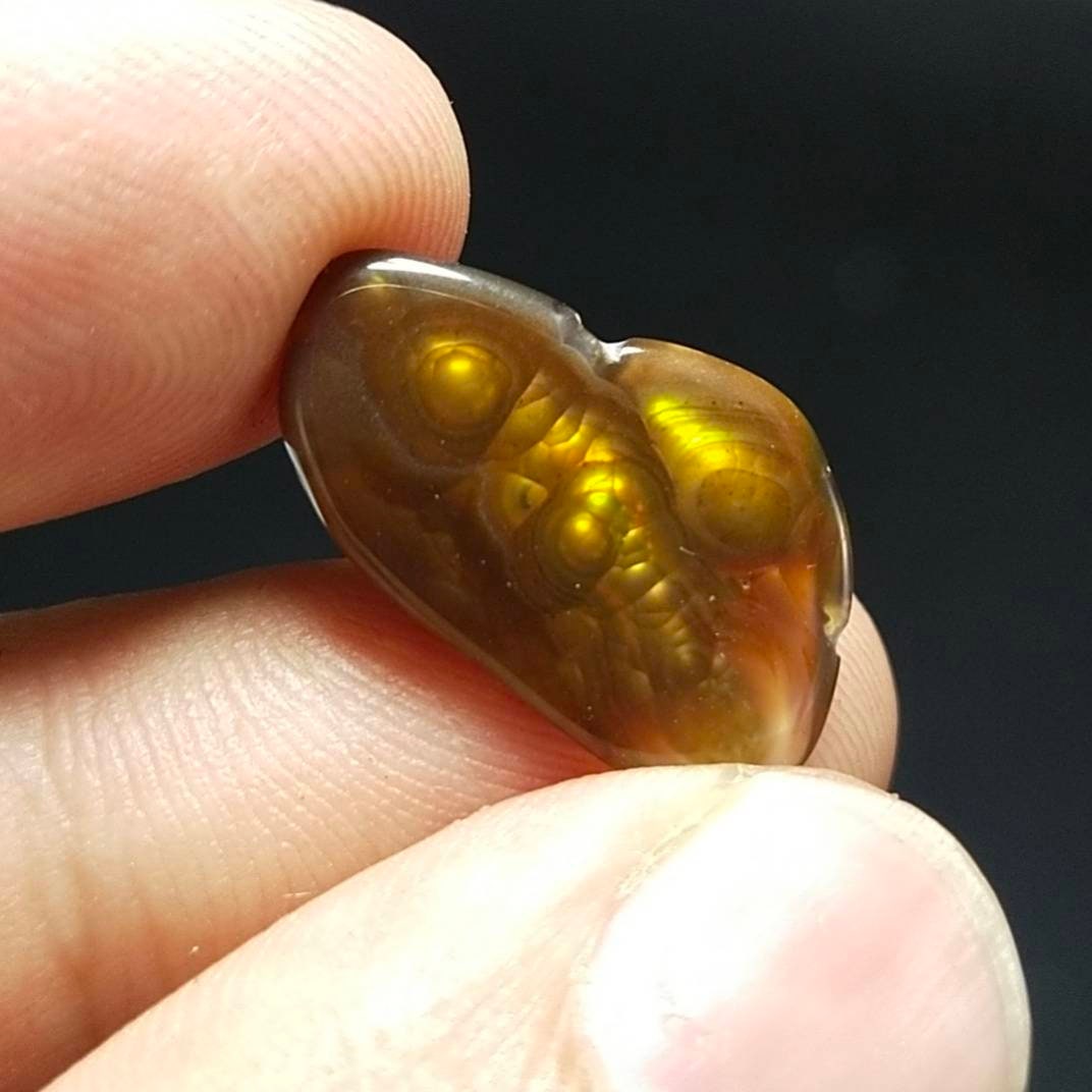 ARSAA GEMS AND MINERALSNatural top quality beautiful 7 carat rare natural high grade Fire agate polished Cabochon - Premium  from ARSAA GEMS AND MINERALS - Just $20.00! Shop now at ARSAA GEMS AND MINERALS