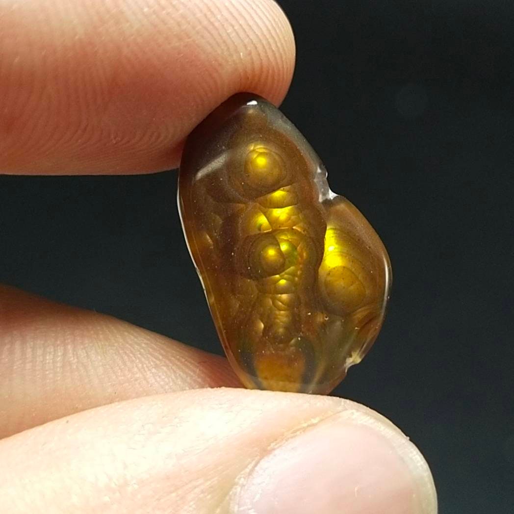 ARSAA GEMS AND MINERALSNatural top quality beautiful 7 carat rare natural high grade Fire agate polished Cabochon - Premium  from ARSAA GEMS AND MINERALS - Just $20.00! Shop now at ARSAA GEMS AND MINERALS