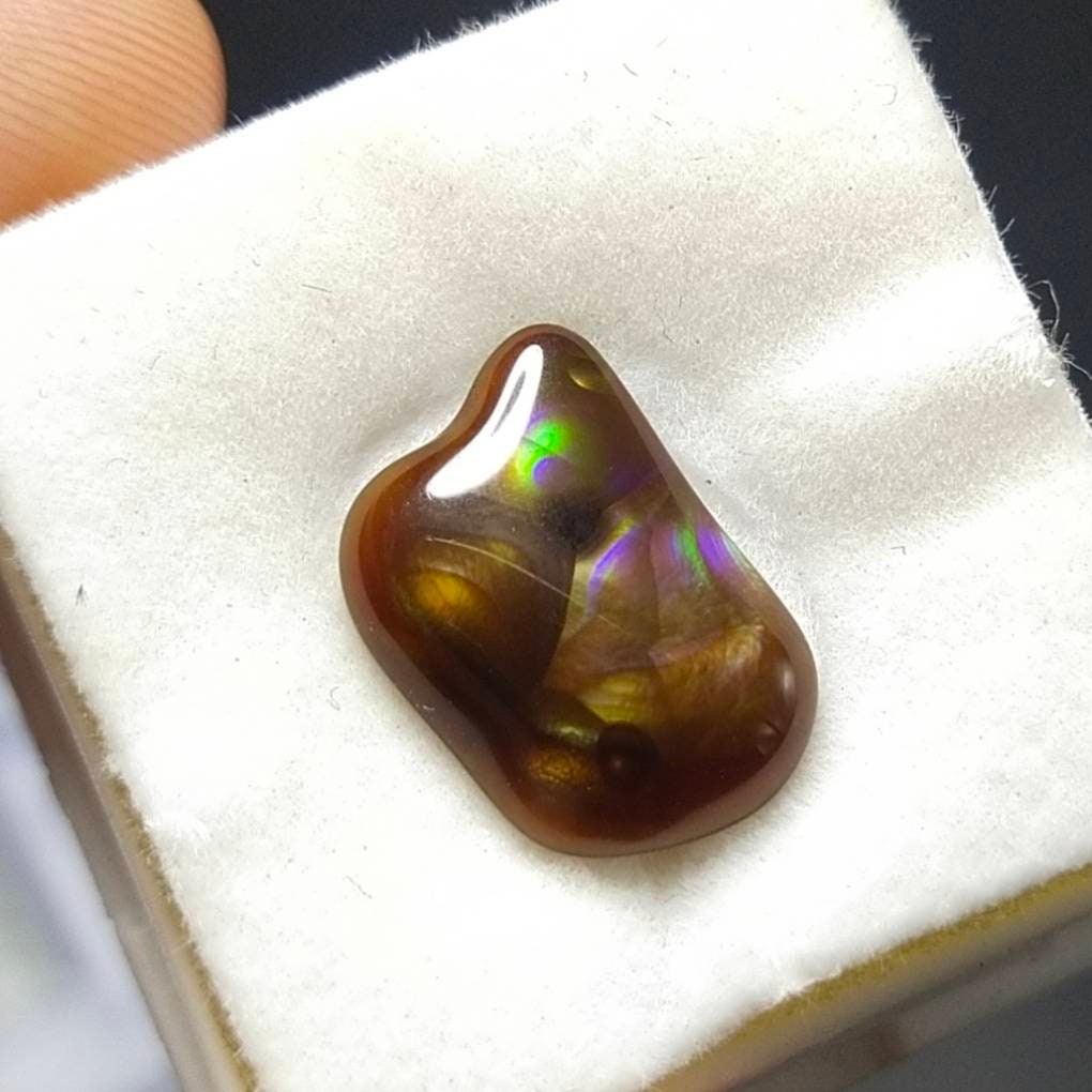 ARSAA GEMS AND MINERALSNatural top quality beautiful 4.5 carat rare natural high grade Fire agate polished Cabochon - Premium  from ARSAA GEMS AND MINERALS - Just $20.00! Shop now at ARSAA GEMS AND MINERALS