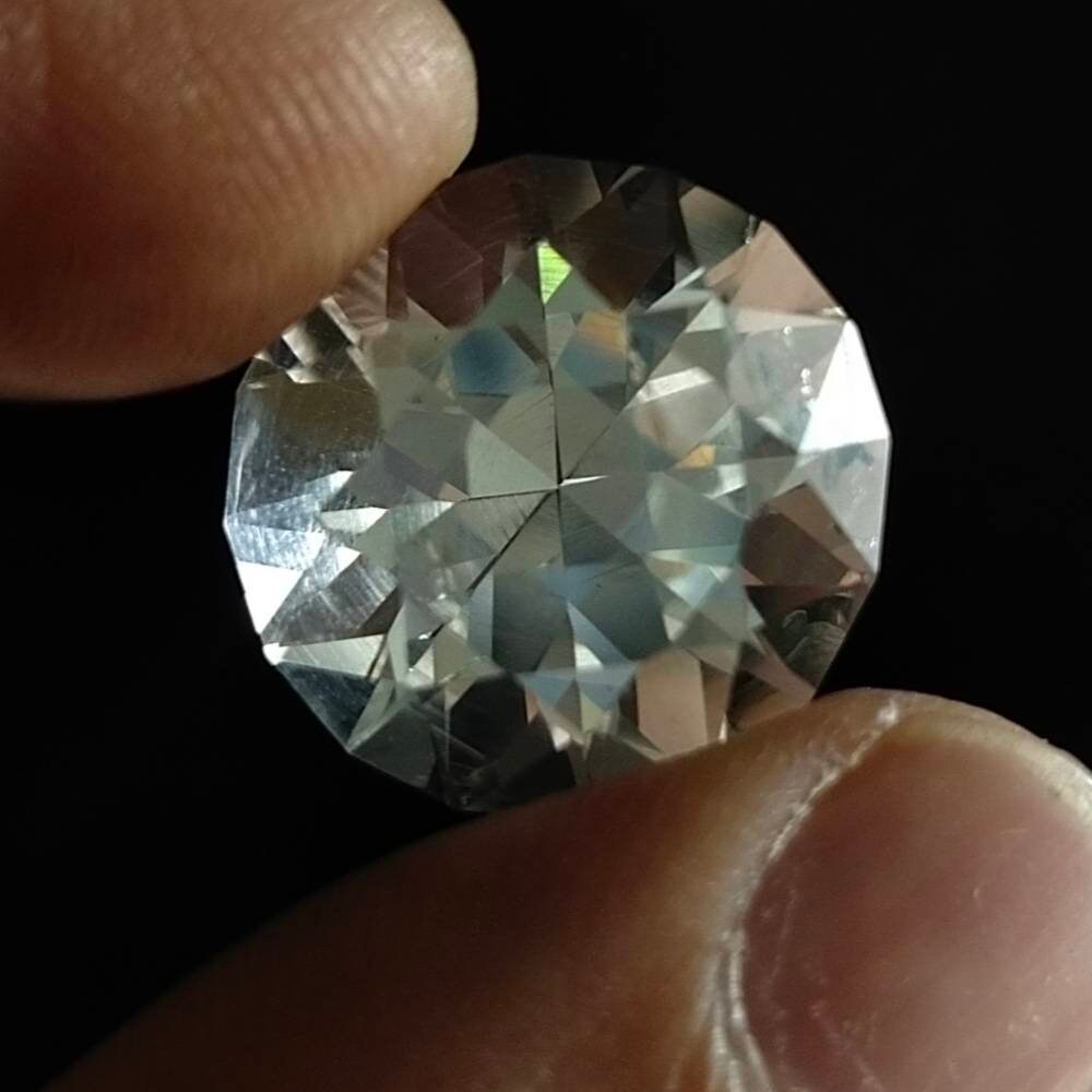ARSAA GEMS AND MINERALSNatural fine quality beautiful 21 carats round cut shape good clarity Faceted Quartz gem - Premium  from ARSAA GEMS AND MINERALS - Just $21.00! Shop now at ARSAA GEMS AND MINERALS
