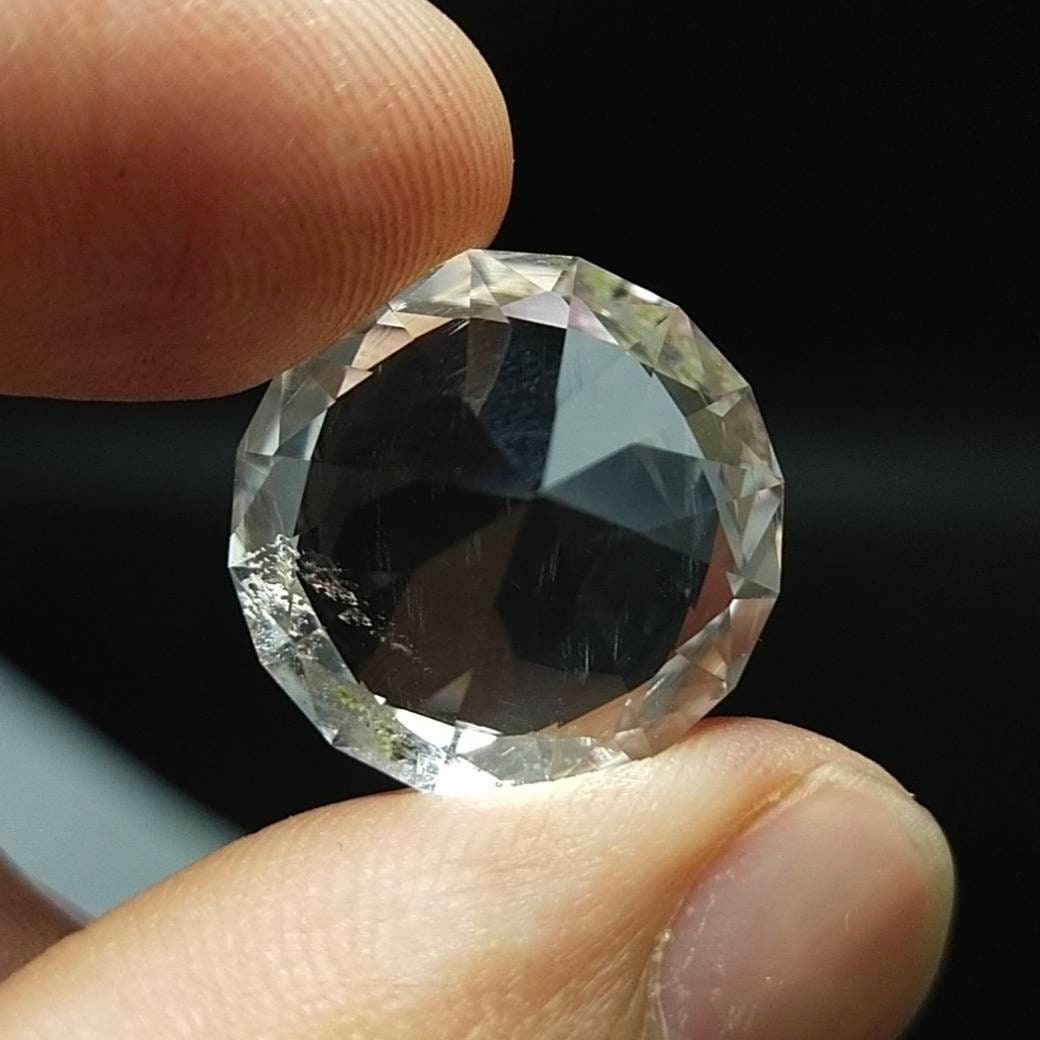 ARSAA GEMS AND MINERALSNatural fine quality beautiful 21 carats round cut shape good clarity Faceted Quartz gem - Premium  from ARSAA GEMS AND MINERALS - Just $21.00! Shop now at ARSAA GEMS AND MINERALS