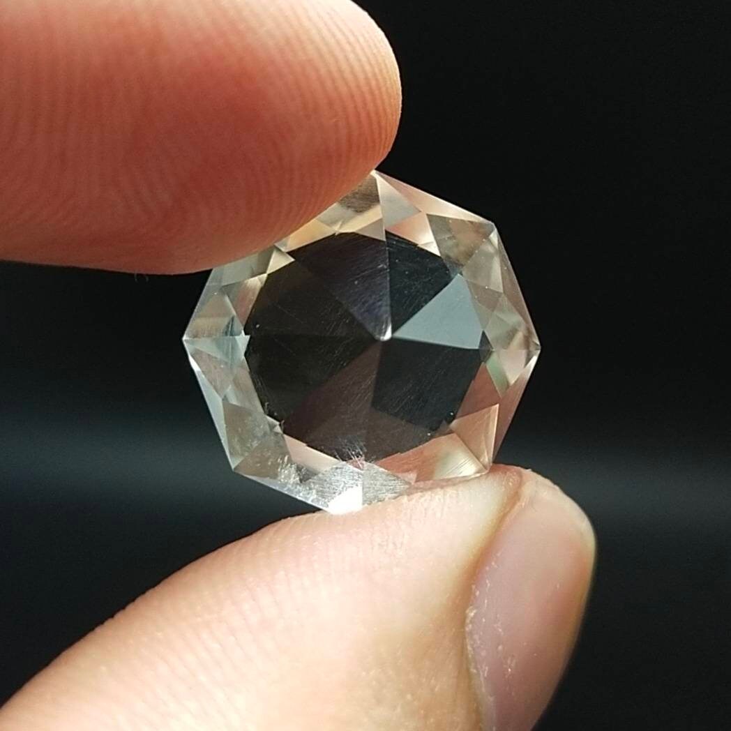 ARSAA GEMS AND MINERALSNatural fine quality beautiful 11 carats cushion cut shape good clarity Faceted Quartz gem - Premium  from ARSAA GEMS AND MINERALS - Just $11.00! Shop now at ARSAA GEMS AND MINERALS