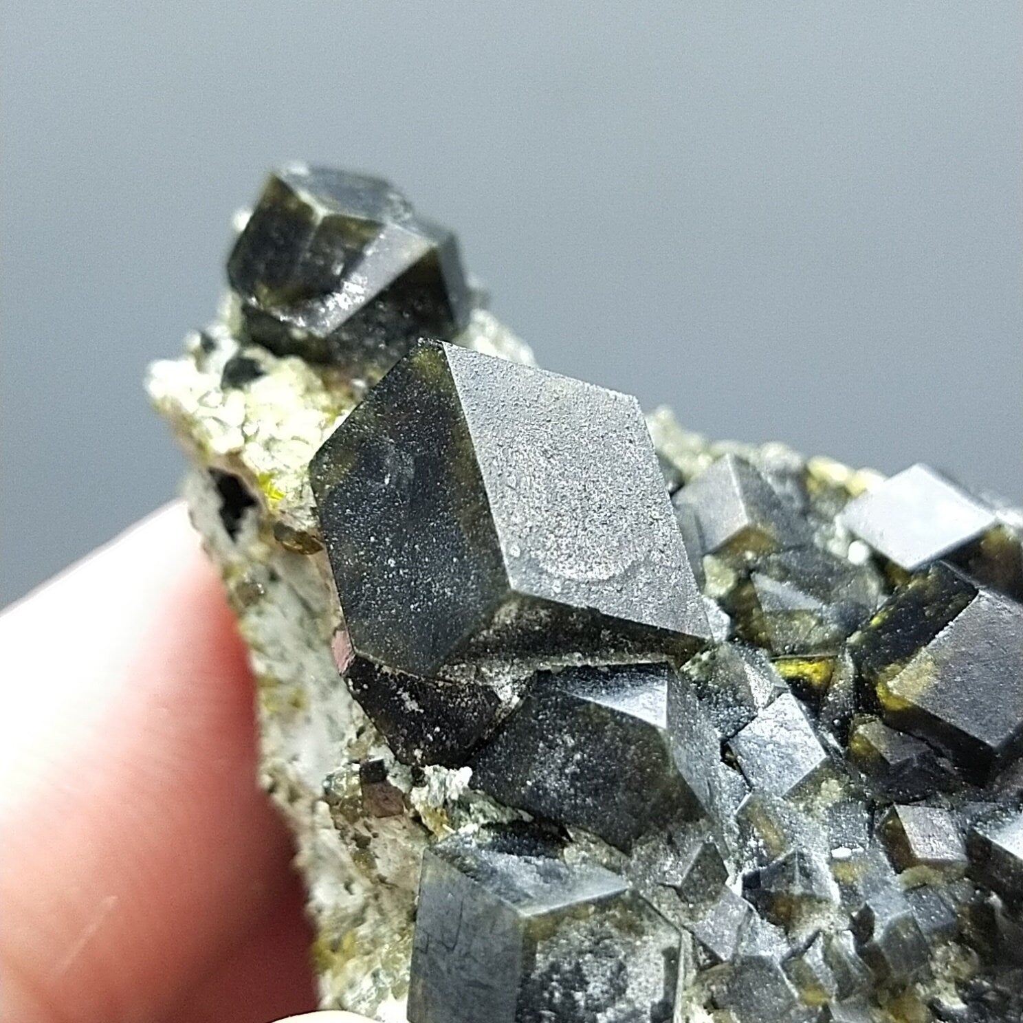 ARSAA GEMS AND MINERALSAndradite garnet crystal on matrix on albite with green epidote from Pakistan, 57 grams - Premium  from ARSAA GEMS AND MINERALS - Just $150.00! Shop now at ARSAA GEMS AND MINERALS