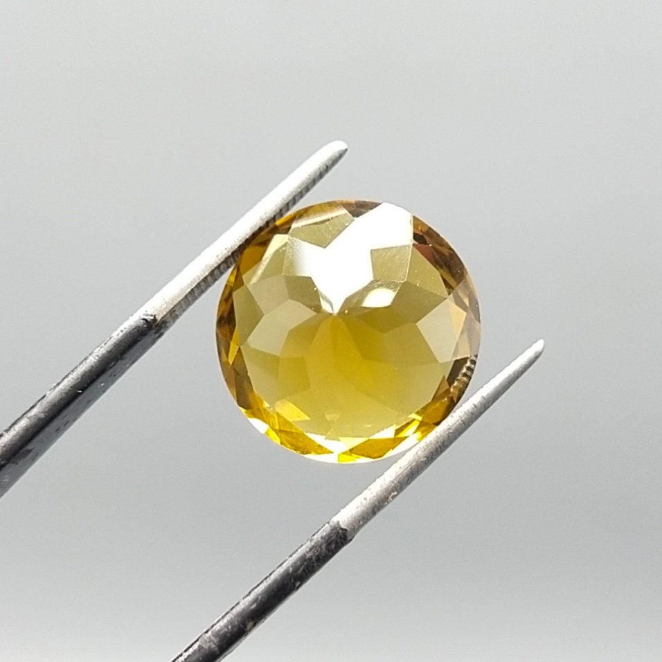 ARSAA GEMS AND MINERALSNatural round cut shape citrine gem with eye clean clarity, 9.5 carat - Premium  from ARSAA GEMS AND MINERALS - Just $30.00! Shop now at ARSAA GEMS AND MINERALS