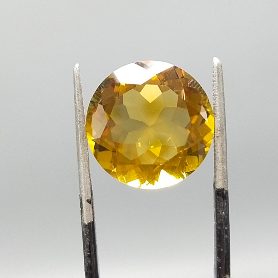 ARSAA GEMS AND MINERALSNatural round cut shape citrine gem with eye clean clarity, 9.5 carat - Premium  from ARSAA GEMS AND MINERALS - Just $30.00! Shop now at ARSAA GEMS AND MINERALS