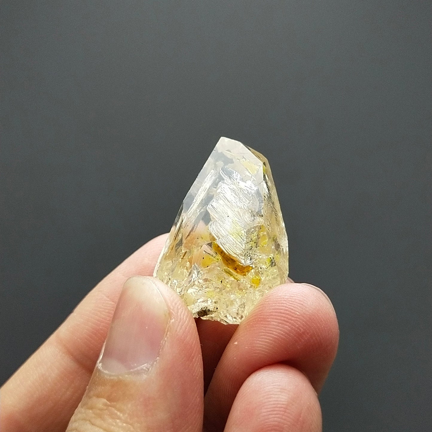ARSAA GEMS AND MINERALSAesthetic fine quality beautiful UV reactive petroleum quartz crystal from Balochistan Pakistan, weight 9.3 grams - Premium  from ARSAA GEMS AND MINERALS - Just $150.00! Shop now at ARSAA GEMS AND MINERALS