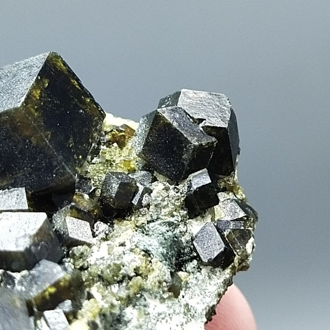 ARSAA GEMS AND MINERALSAndradite garnet crystal on matrix on albite with green epidote from Pakistan, 57 grams - Premium  from ARSAA GEMS AND MINERALS - Just $150.00! Shop now at ARSAA GEMS AND MINERALS