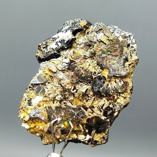 ARSAA GEMS AND MINERALSSagenite var Rutile irredecent beautiful crystal with on matrix hematite from Zagi mountain KP Pakistan, 21.2 grams - Premium  from ARSAA GEMS AND MINERALS - Just $60.00! Shop now at ARSAA GEMS AND MINERALS