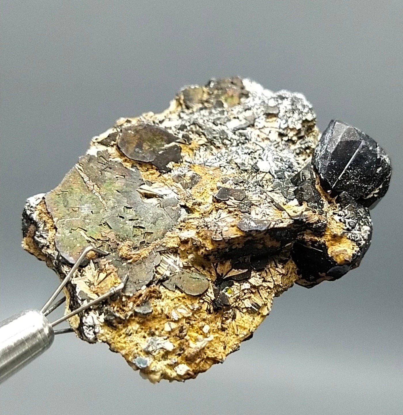 ARSAA GEMS AND MINERALSSagenite var Rutile irredecent beautiful crystal with on matrix hematite from Zagi mountain KP Pakistan, 21.2 grams - Premium  from ARSAA GEMS AND MINERALS - Just $60.00! Shop now at ARSAA GEMS AND MINERALS