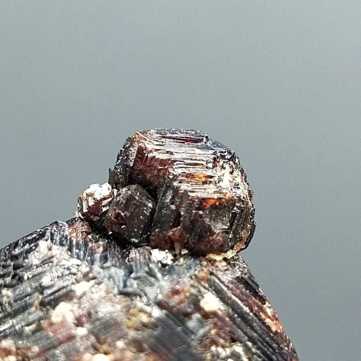 ARSAA GEMS AND MINERALSNatural red etched spessartine garnet crystal with baby garnet grown on top and has nice patterns from Pakistan, 40 grams - Premium  from ARSAA GEMS AND MINERALS - Just $150.00! Shop now at ARSAA GEMS AND MINERALS