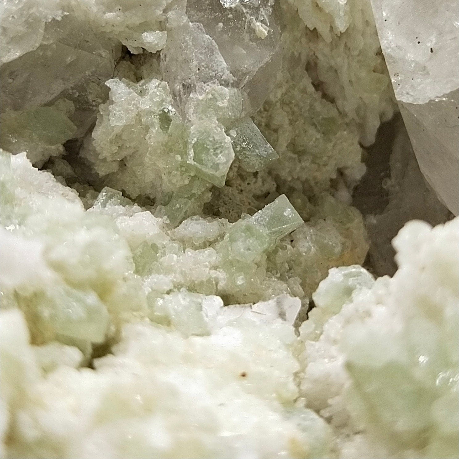 ARSAA GEMS AND MINERALSVery rare specimen of numerous light green hydroxylherderite on matrix with quartz and Albite from Skardu, Pakistan, 1430 grams - Premium  from ARSAA GEMS AND MINERALS - Just $300.00! Shop now at ARSAA GEMS AND MINERALS
