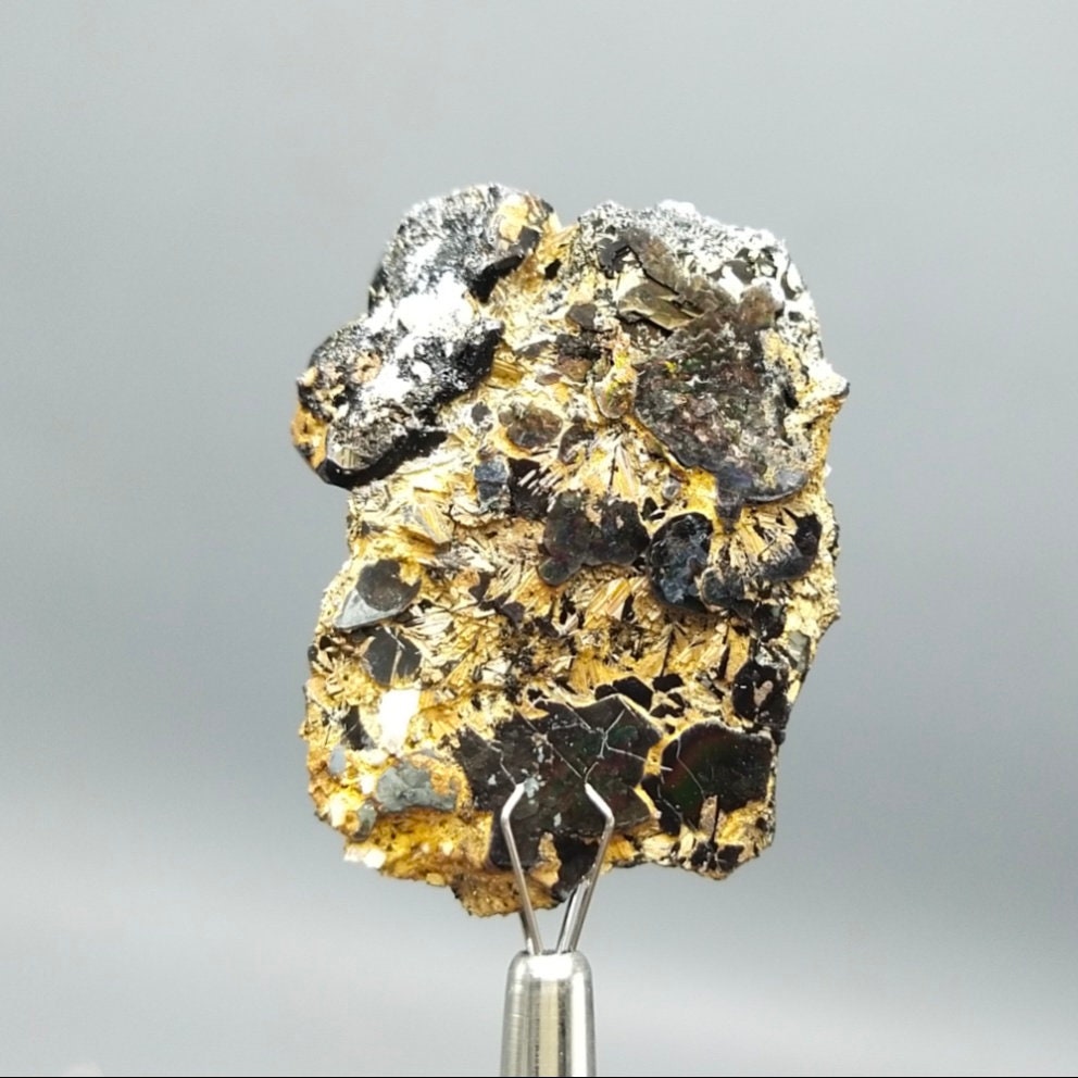 ARSAA GEMS AND MINERALSSagenite var Rutile irredecent beautiful crystal with on matrix hematite from Zagi mountain KP Pakistan, 21.2 grams - Premium  from ARSAA GEMS AND MINERALS - Just $60.00! Shop now at ARSAA GEMS AND MINERALS