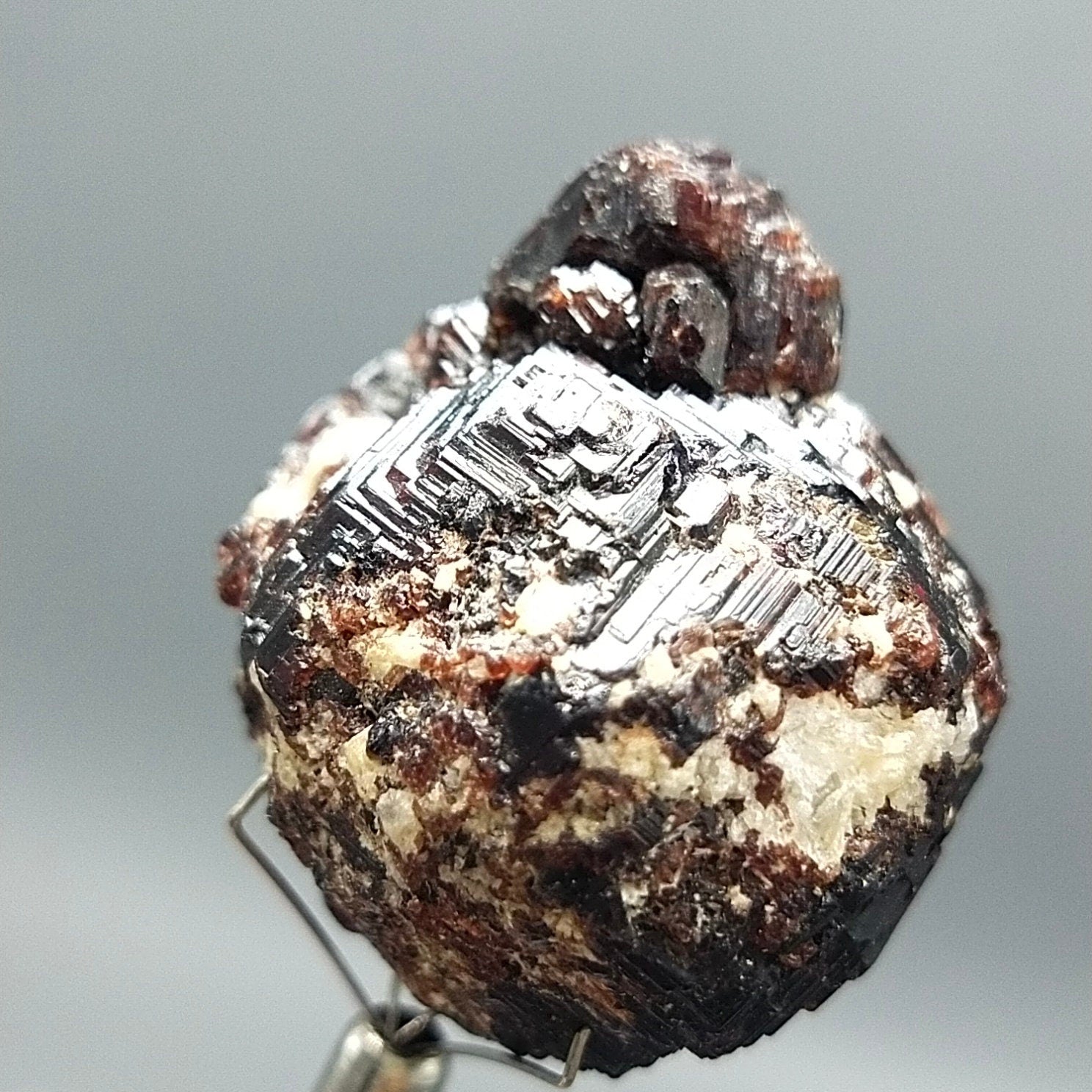 ARSAA GEMS AND MINERALSNatural red etched spessartine garnet crystal with baby garnet grown on top and has nice patterns from Pakistan, 40 grams - Premium  from ARSAA GEMS AND MINERALS - Just $150.00! Shop now at ARSAA GEMS AND MINERALS