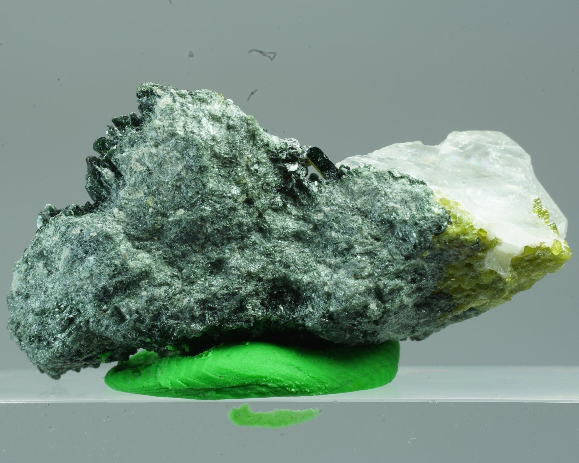 ARSAA GEMS AND MINERALSNatural andradite garnet crystal on matrix with albite alongside with green epidote  from Pakistan, 6.4 grams - Premium  from ARSAA GEMS AND MINERALS - Just $40.00! Shop now at ARSAA GEMS AND MINERALS