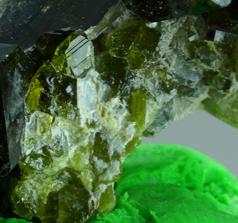 ARSAA GEMS AND MINERALSAndradite garnet crystal on matrix with green epidote crystals from Pakistan, 9.2 grams - Premium  from ARSAA GEMS AND MINERALS - Just $45.00! Shop now at ARSAA GEMS AND MINERALS