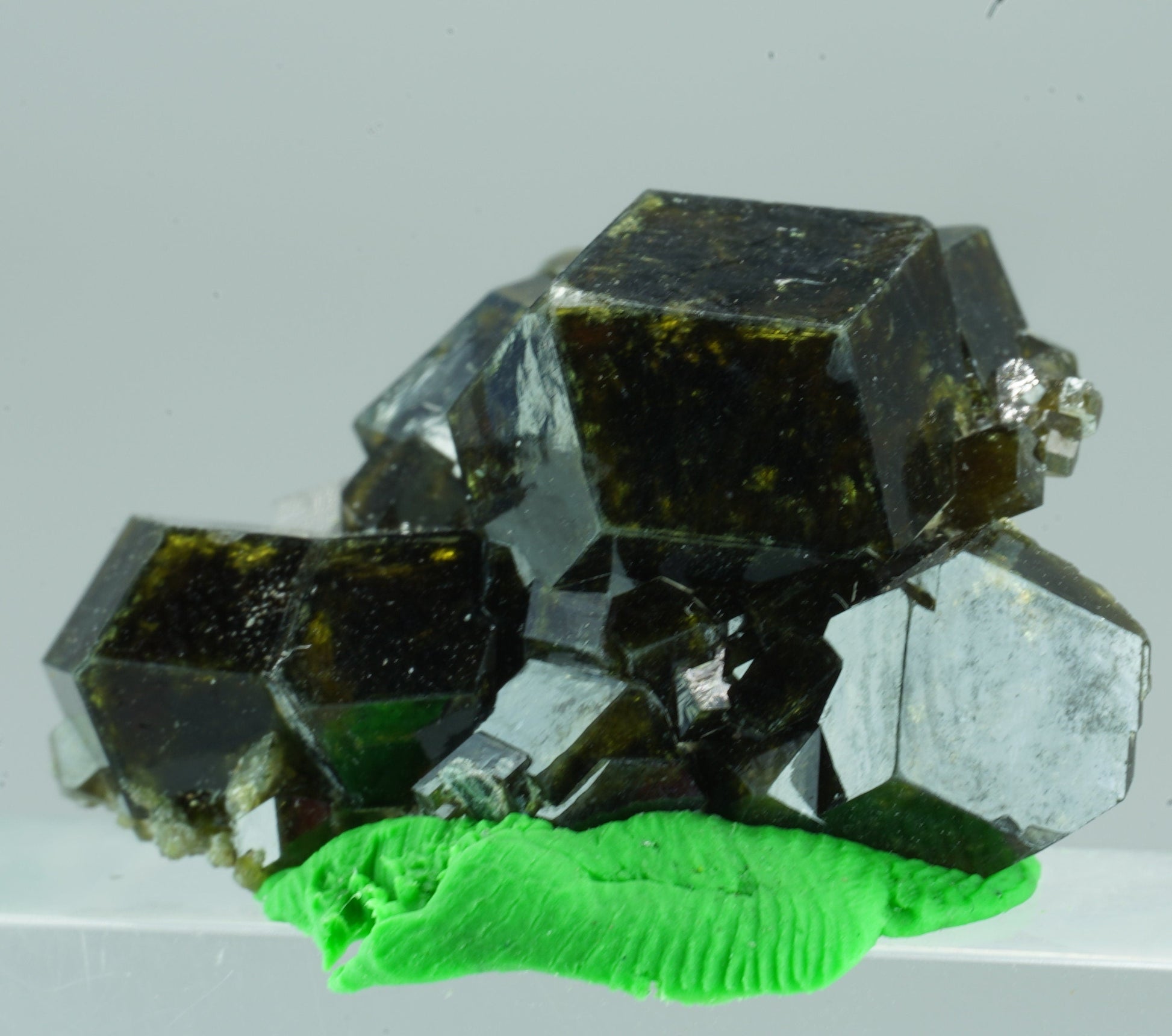 ARSAA GEMS AND MINERALSAndradite garnet crystal on matrix with green epidote crystals from Pakistan, 8.5 grams - Premium  from ARSAA GEMS AND MINERALS - Just $45.00! Shop now at ARSAA GEMS AND MINERALS