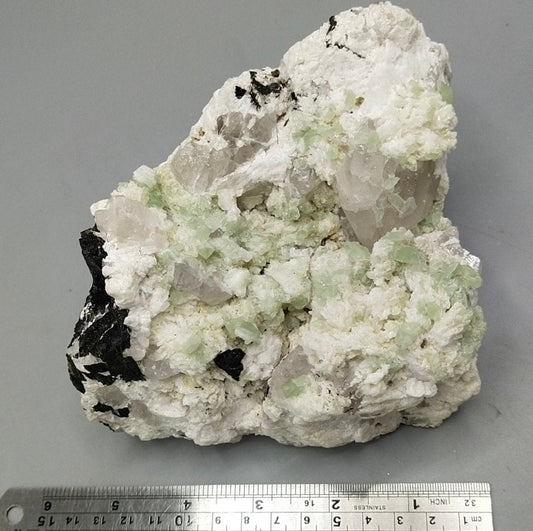 ARSAA GEMS AND MINERALSVery rare specimen of numerous light green hydroxylherderite on matrix with quartz and Albite from Skardu, Pakistan, 1430 grams - Premium  from ARSAA GEMS AND MINERALS - Just $300.00! Shop now at ARSAA GEMS AND MINERALS