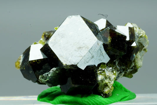 ARSAA GEMS AND MINERALSAndradite garnet crystal on matrix with green epidote crystals from Pakistan, 9.2 grams - Premium  from ARSAA GEMS AND MINERALS - Just $45.00! Shop now at ARSAA GEMS AND MINERALS