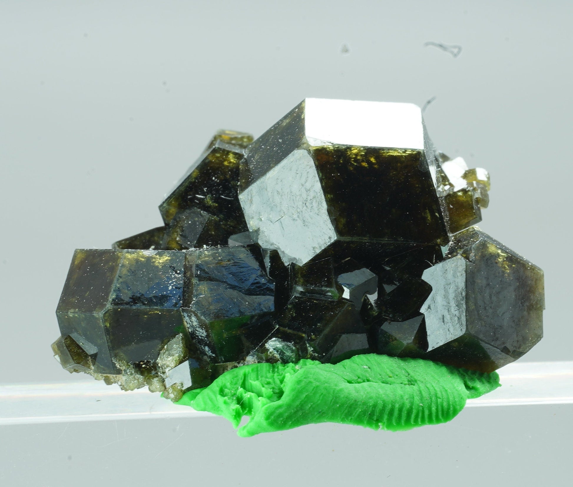 ARSAA GEMS AND MINERALSAndradite garnet crystal on matrix with green epidote crystals from Pakistan, 8.5 grams - Premium  from ARSAA GEMS AND MINERALS - Just $45.00! Shop now at ARSAA GEMS AND MINERALS
